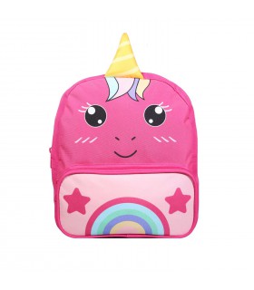 Sac à dos gouter 26 cm maternelle Kids Rose Licorne