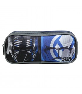 Trousse scolaire 2 compartiments Disney Star Wars Bleu