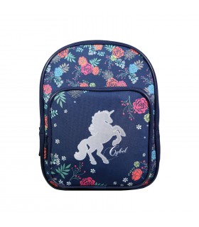 Sac à dos 31 cm avec poche maternelle Cybel Cheval Licorne Bleu