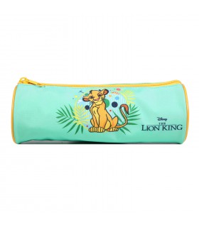 Trousse scolaire ronde Disney Le Roi Lion Verte