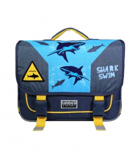 Cartable 38 cm Vorax Bleu Requin