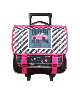 Cartable à roulettes 38 cm Barbie Voiture