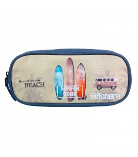 Trousse scolaire rectangulaire Offshore Beige Van  Surf