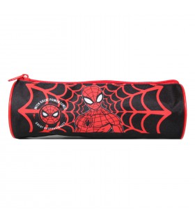 Trousse scolaire ronde Marvel Spider-Man Noire Toile d'araignée