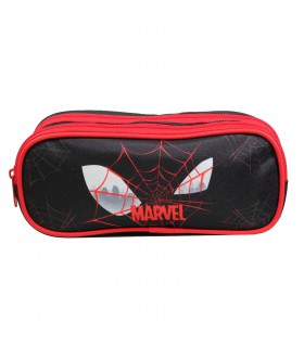 Trousse scolaire 2 compartiments Marvel Spider-Man Noire