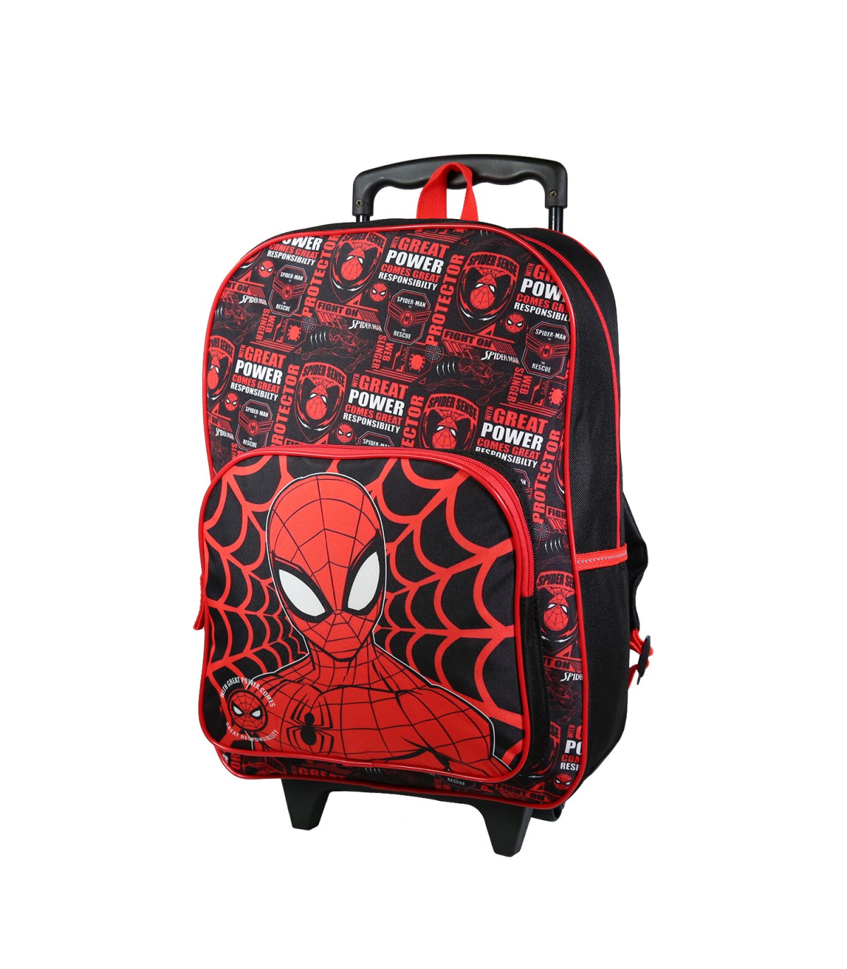 Trousse scolaire 2 compartiments Marvel Spider-Man Noire Toile d'araignée