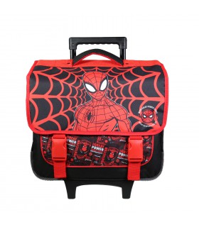 Cartable à roulettes 38 cm Spider-Man Noir