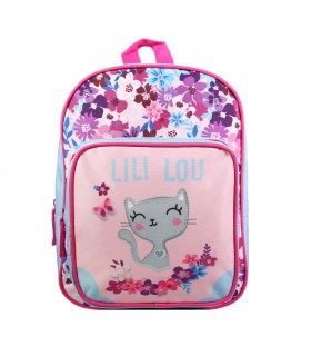 Sac à dos 31 cm avec poche maternelle  Lili Lou Rose