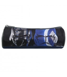 Trousse scolaire ronde Star Wars Gris et bleu