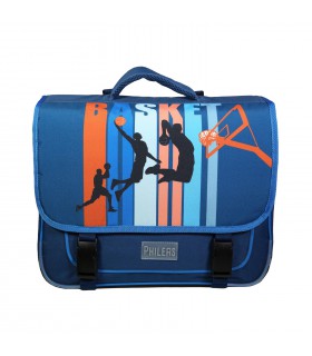 Cartable 38 cm Phileas Bleu Basket