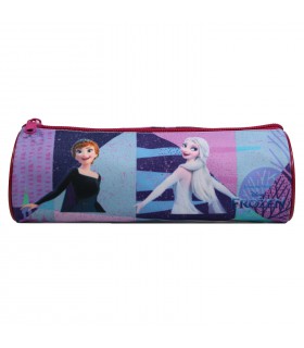 Trousse scolaire ronde La Reine Des Neiges / Frozen Violette