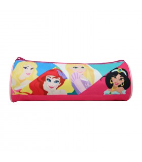 Trousse scolaire ronde Princesses Multicolore