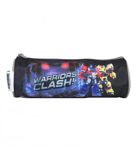 Trousse scolaire ronde Transformers Noire