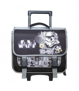 Cartable à roulettes 38 cm Disney Star Wars Noir