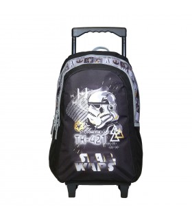 Sac à dos à roulettes Disney Star Wars Noir