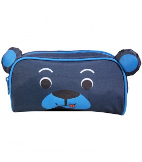 Trousse scolaire rectangulaire Kids Bleue Ourson