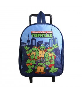 Sac à dos à roulettes 31 cm maternelle Tortues Ninja Bleu