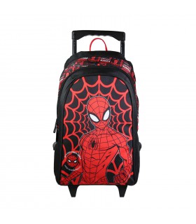 Sac à dos à roulettes Marvel Spider-Man Noir Toile d'araignée