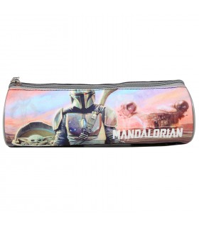 Trousse scolaire ronde Star Wars / The Mandalorian Multicolore