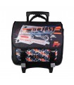 BAGTROTTER Cartable à roulettes 38 cm Fast And Furious Noir