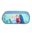 BAGTROTTER Trousse scolaire 2 compartiments La Reine Des Neiges / Frozen Vert