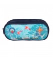 BAGTROTTER Trousse scolaire 2 compartiments Koh Lanta Turquoise