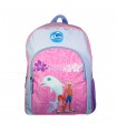 BAGTROTTER Sac à dos 37 cm avec poche Oum Le Dauphin Rose