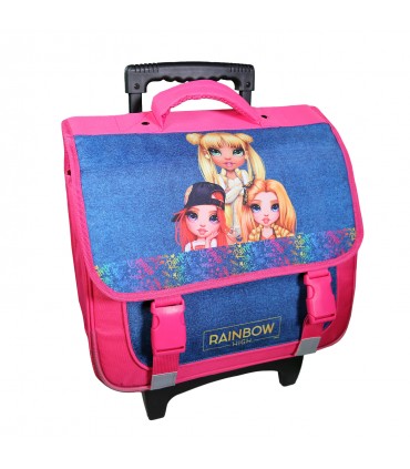 Cartable à roulettes 38 cm Rainbow High Multicolore