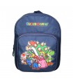 Sac à dos 31 cm avec poche maternelle  Super Mario Bleu