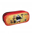 BAGTROTTER Trousse scolaire 2 compartiments Kung Fu Panda Rouge