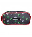 BAGTROTTER  Trousse scolaire rectangulaire Minecraft Noir