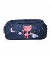 Bagtrotter Trousse scolaire 2 compartiments Lili Lou Bleu