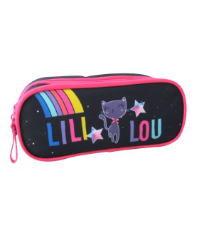 Trousse Lili Lou Bleu marine 2 compartiments