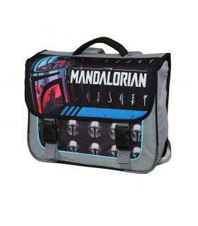 Cartable Star Wars The Mandalorian 38 cm Noir et gris