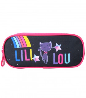 Trousse Lili Lou Bleu marine 2 compartiments