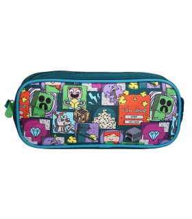 Trousse rectangulaire Minecraft Verte