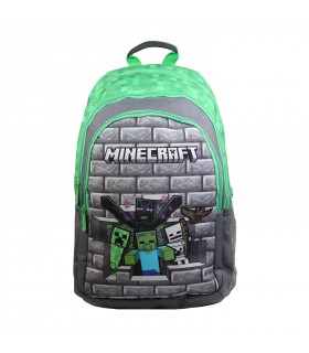 Sac à dos Minecraft 44 cm Gris