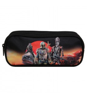 Trousse rectangulaire Disney Star Wars The Mandalorian Multicolore 2 compartiments