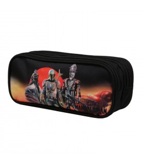 Trousse rectangulaire Disney Star Wars The Mandalorian Multicolore 2 compartiments