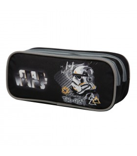 Trousse rectangulaire Disney Star Wars Noire 2 compartiments